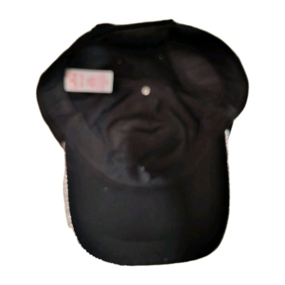 Snoopy Justice "Justice" Patch Biker Dog Hat Silver Sparkle Brim One Size - Picture 3 of 9